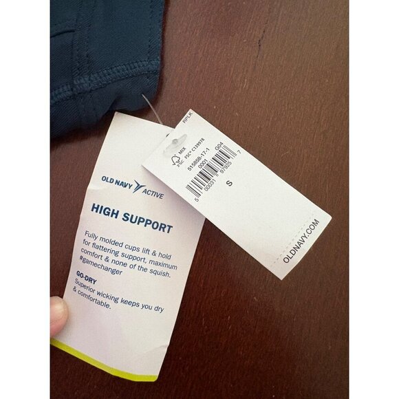 Old Navy Active NWT High Support Sports Bra in Teal Blue Size Small - Picture 10 of 10